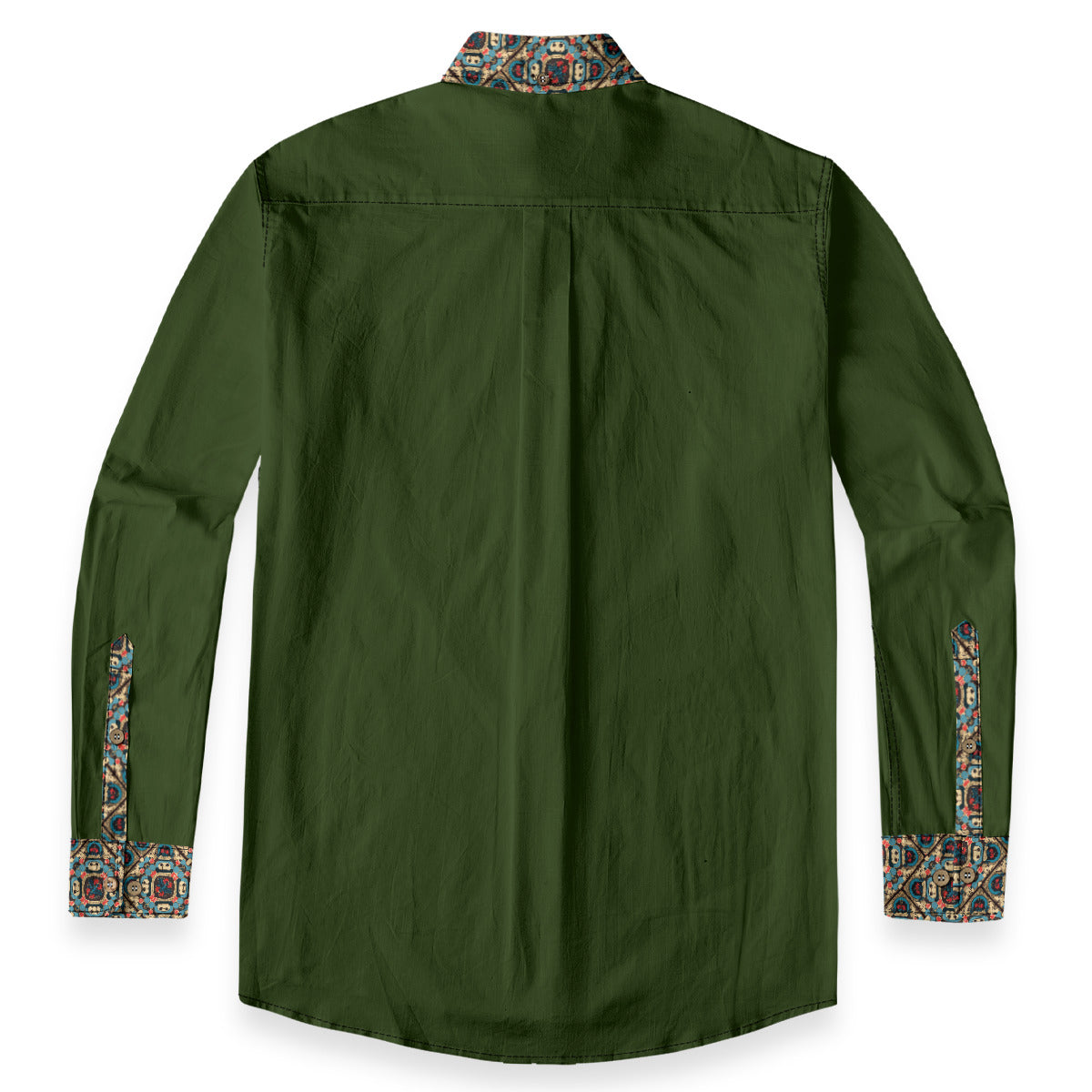 Clover Casual Lapel Long Sleeve Shirt|140GSM Slub Cotton