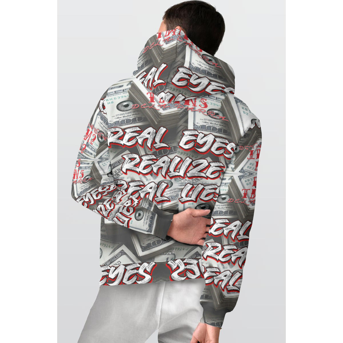 All-Over Print Men's Thicken Pullover Hoodie