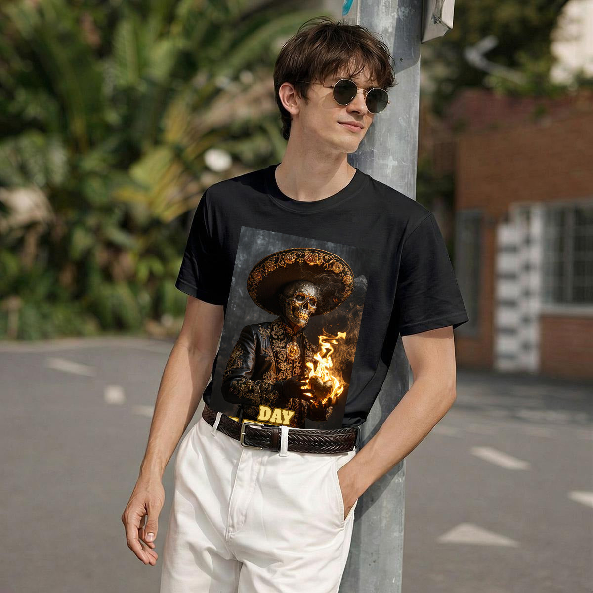 Day of the Dead T-Shirt Printed in USA |Gildan 5000 DTF