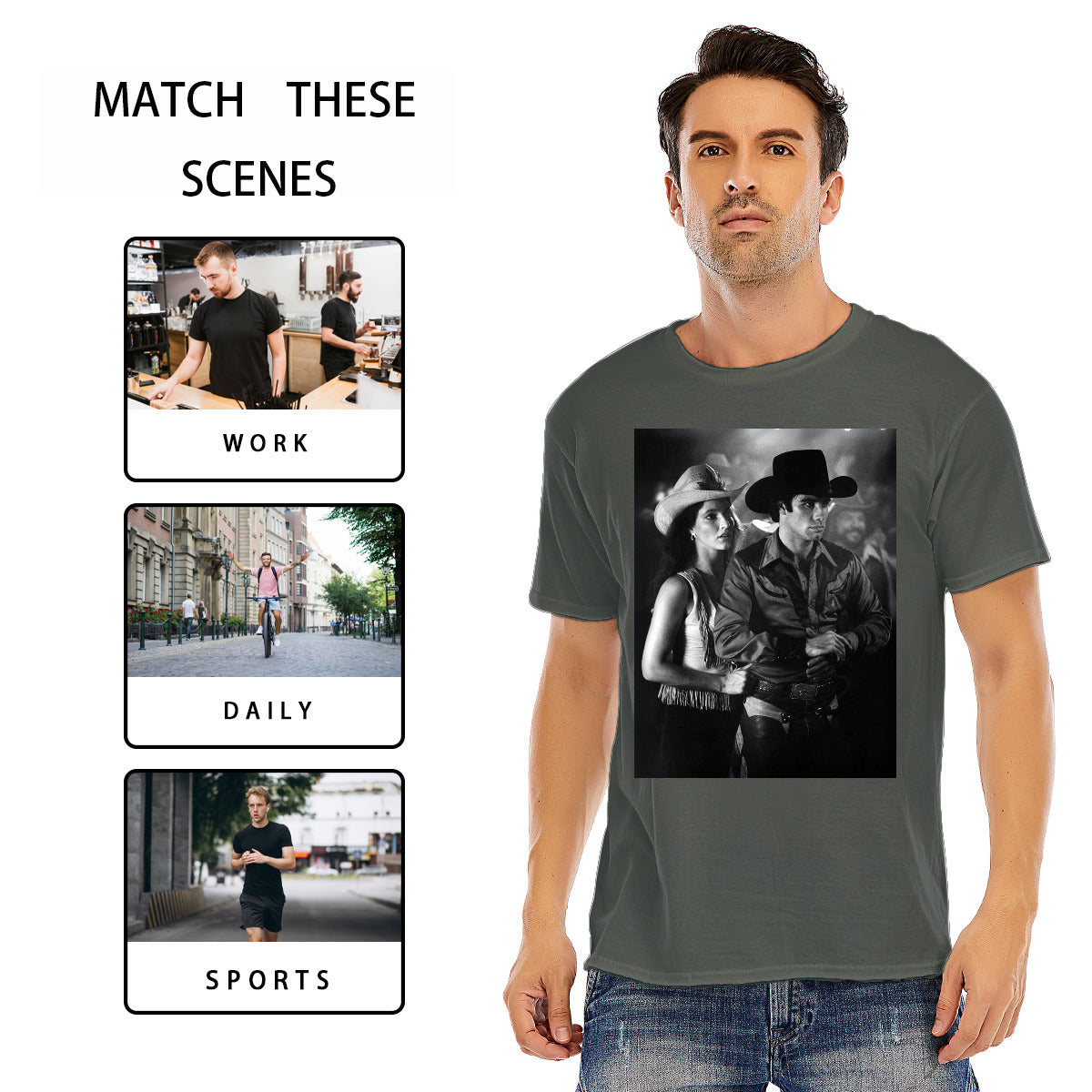 Team Pam Urban Cowboy Short Sleeve T-shirt | 180GSM Cotton (DTF)