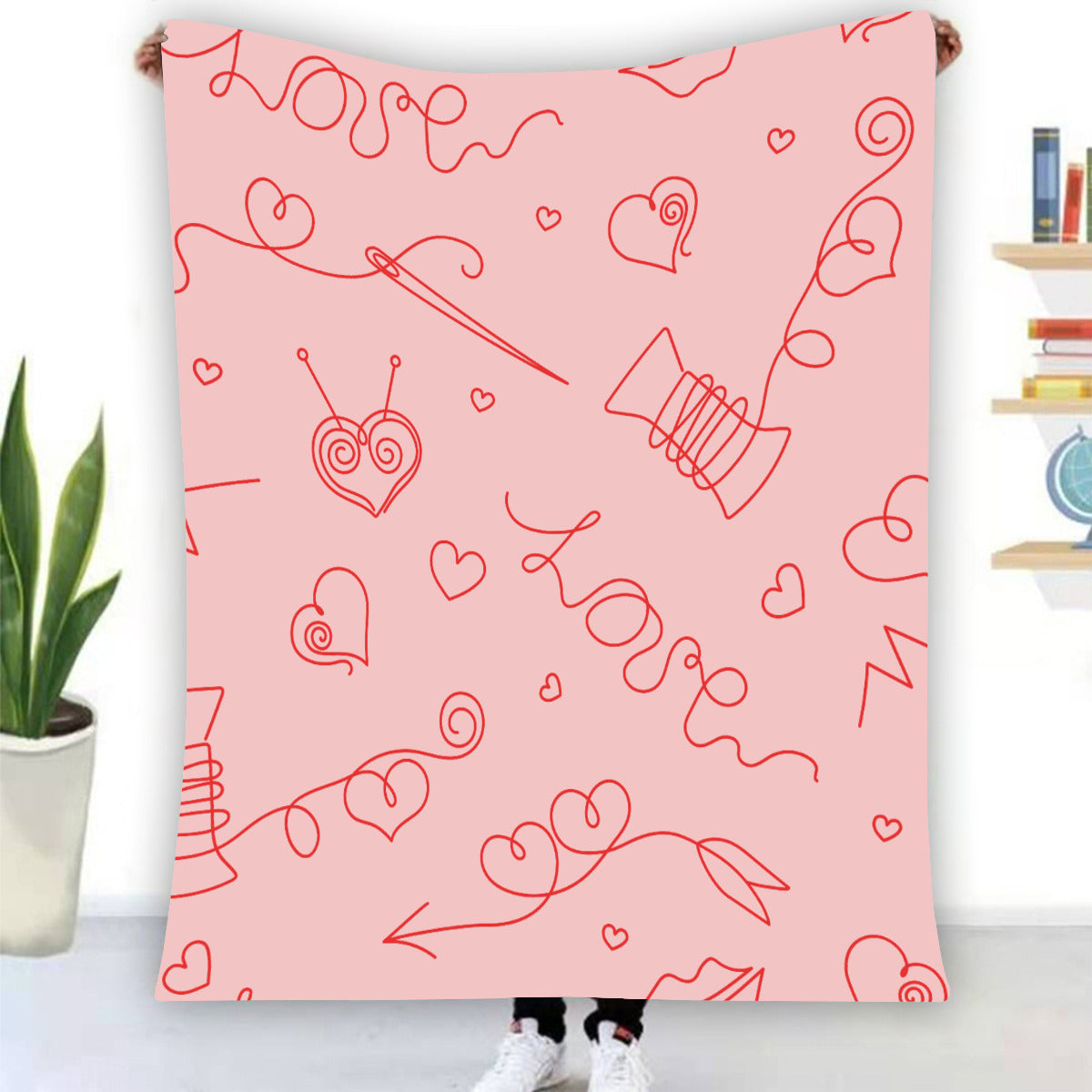 Single-Side Printing Flannel Blanket