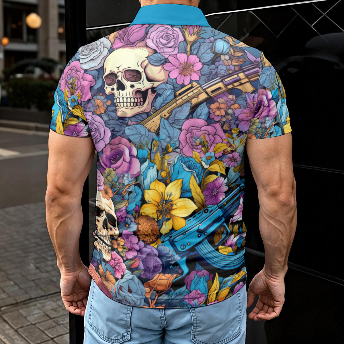All-Over Print Men's Polo Shirt