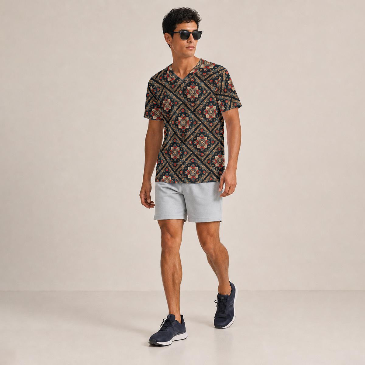 Suave Classic V-Neck T-Shirt|Bonded Seam