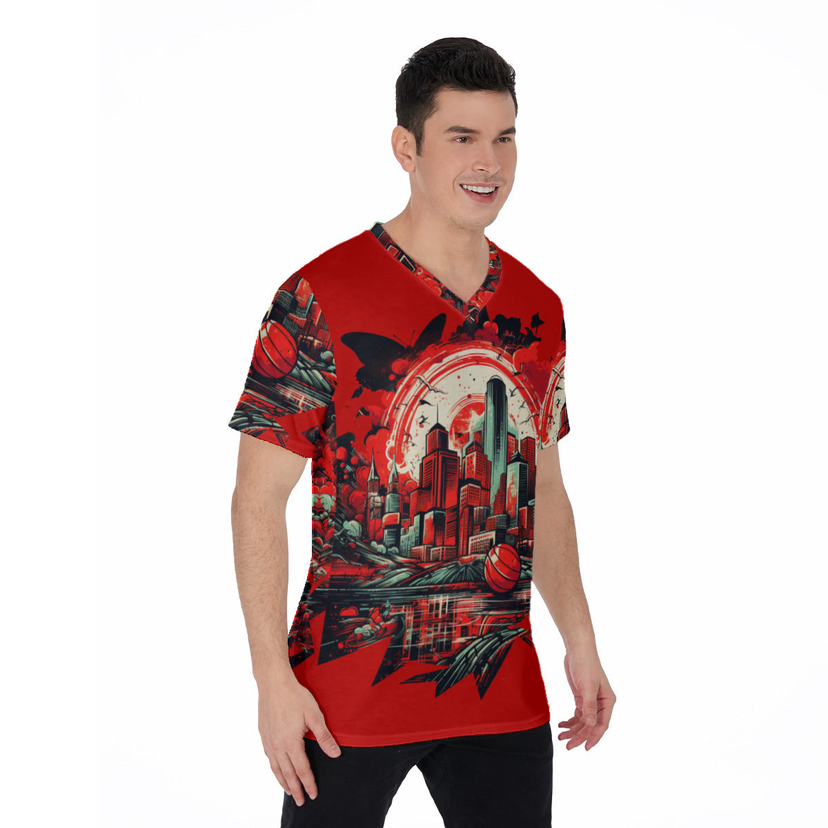 Houston Basketball V-Neck T-Shirt