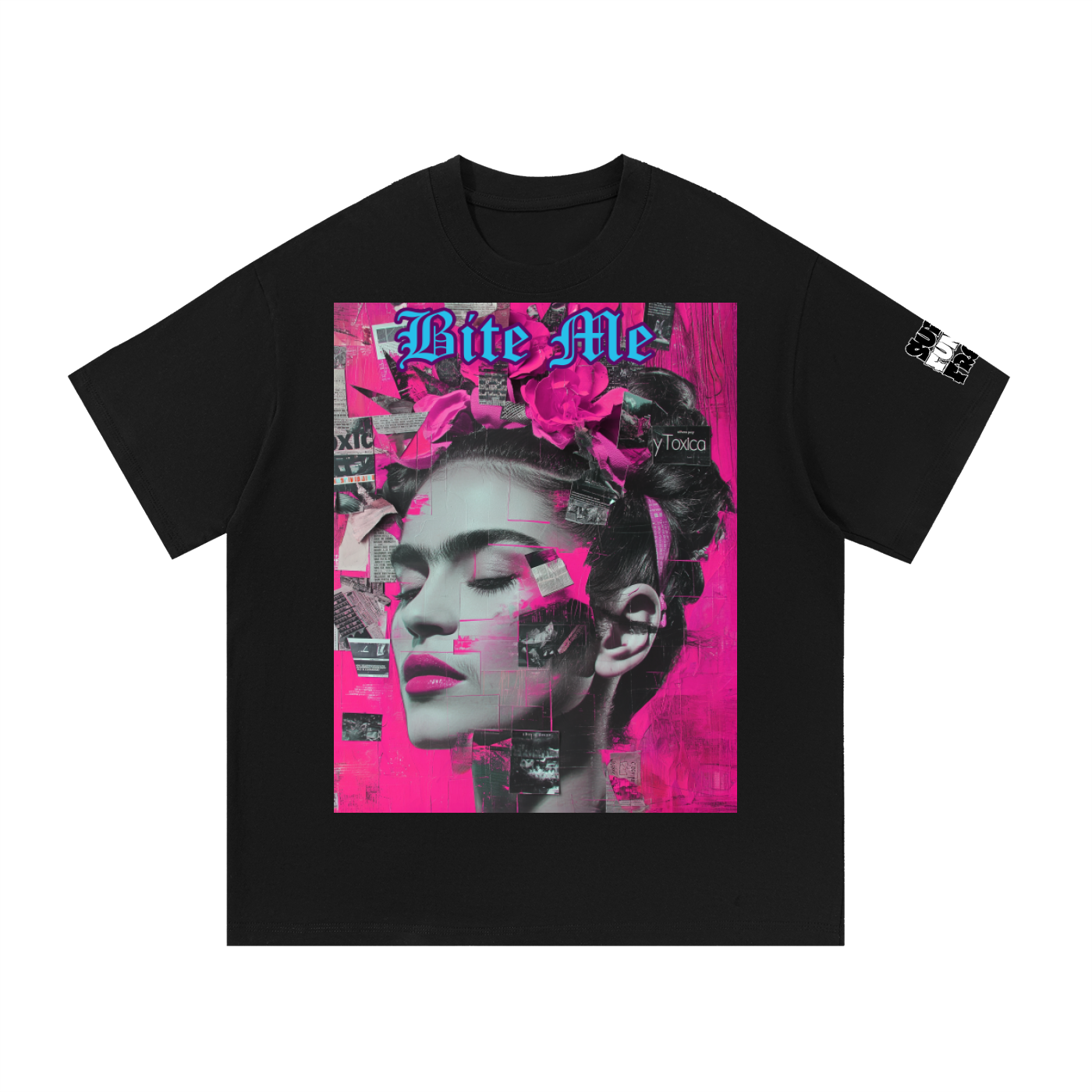 Bite ME Pink Cotton T-Shirt