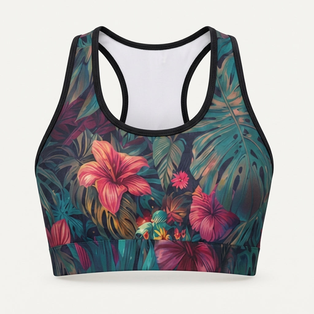 All-Over Print Sports Bra