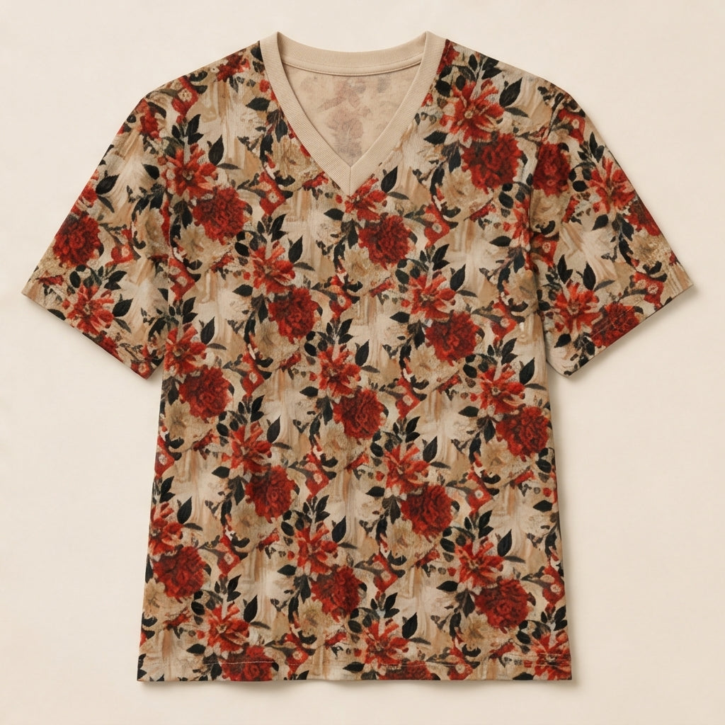 Suave 3 Classic V-Neck T-Shirt|Bonded Seam