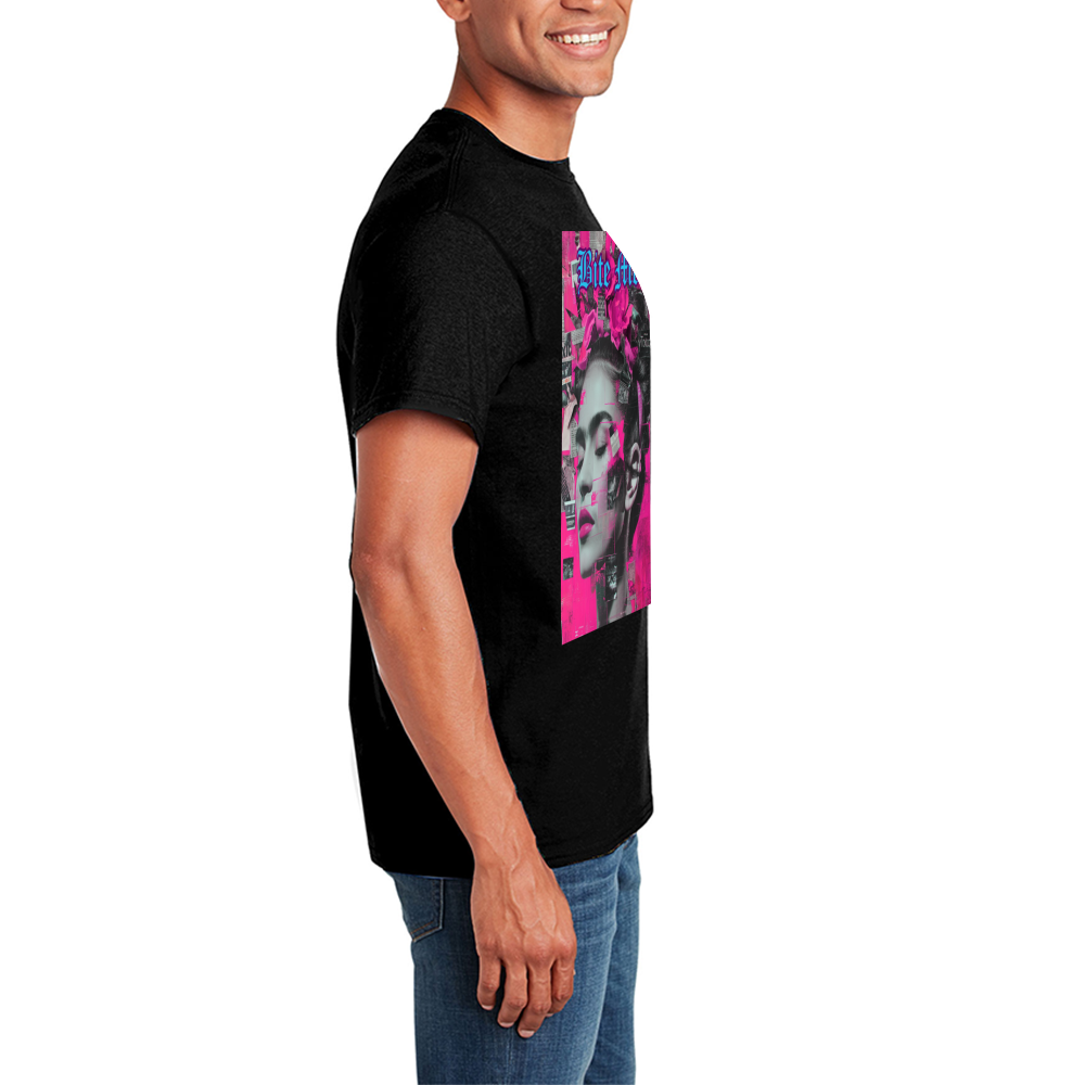 Bite Me [Front & Back Printing] Custom Unisex Cotton T-shirt