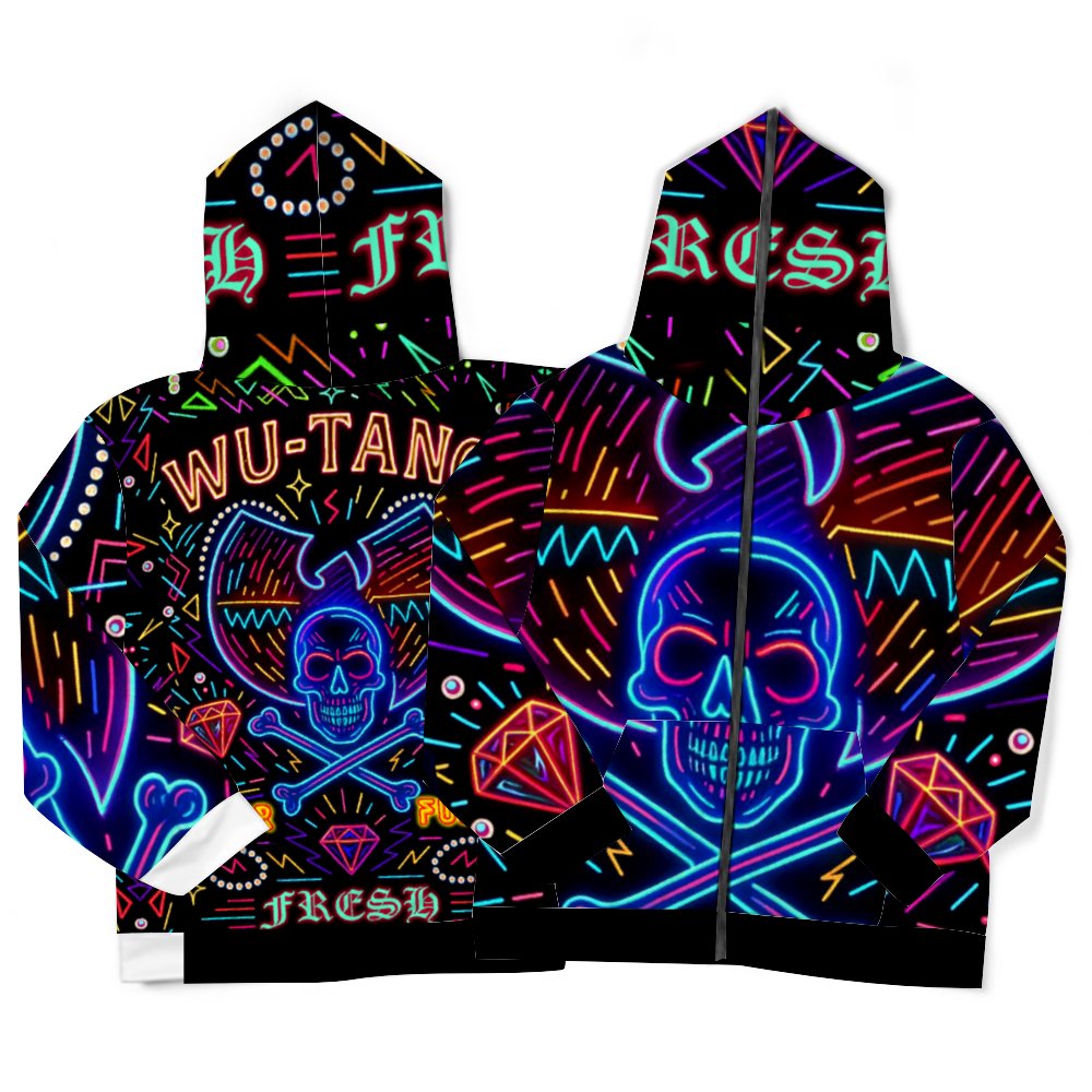 Super Funky Fersh WuTang Men's Full Zip Up Jackets Hoodies