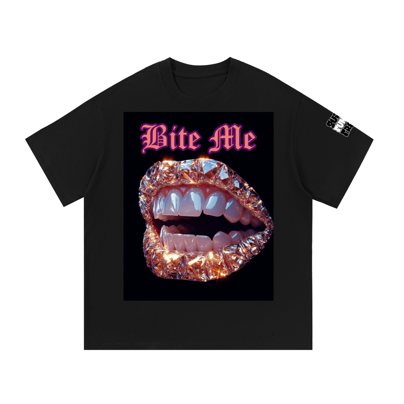 Bite Me Diamond Cotton T-Shirt