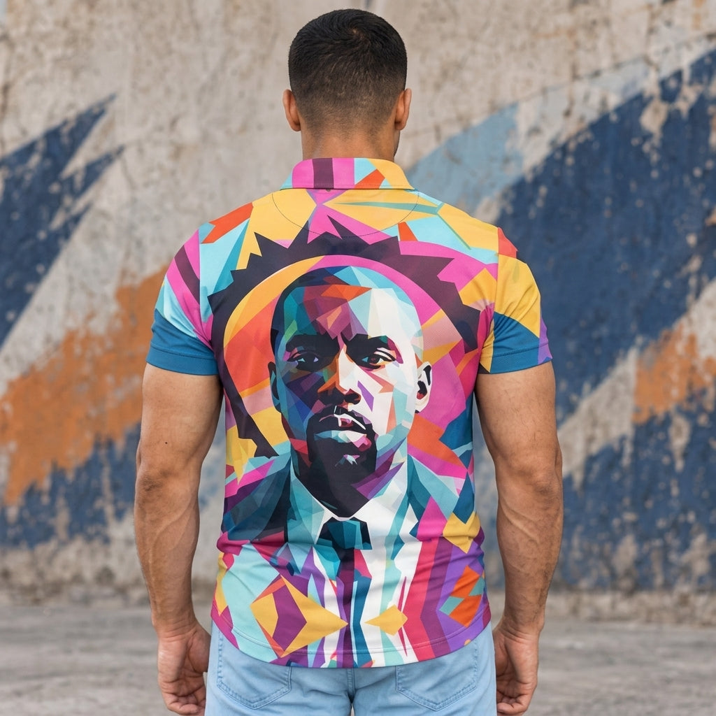 All-Over Print Men's Polo Shirt