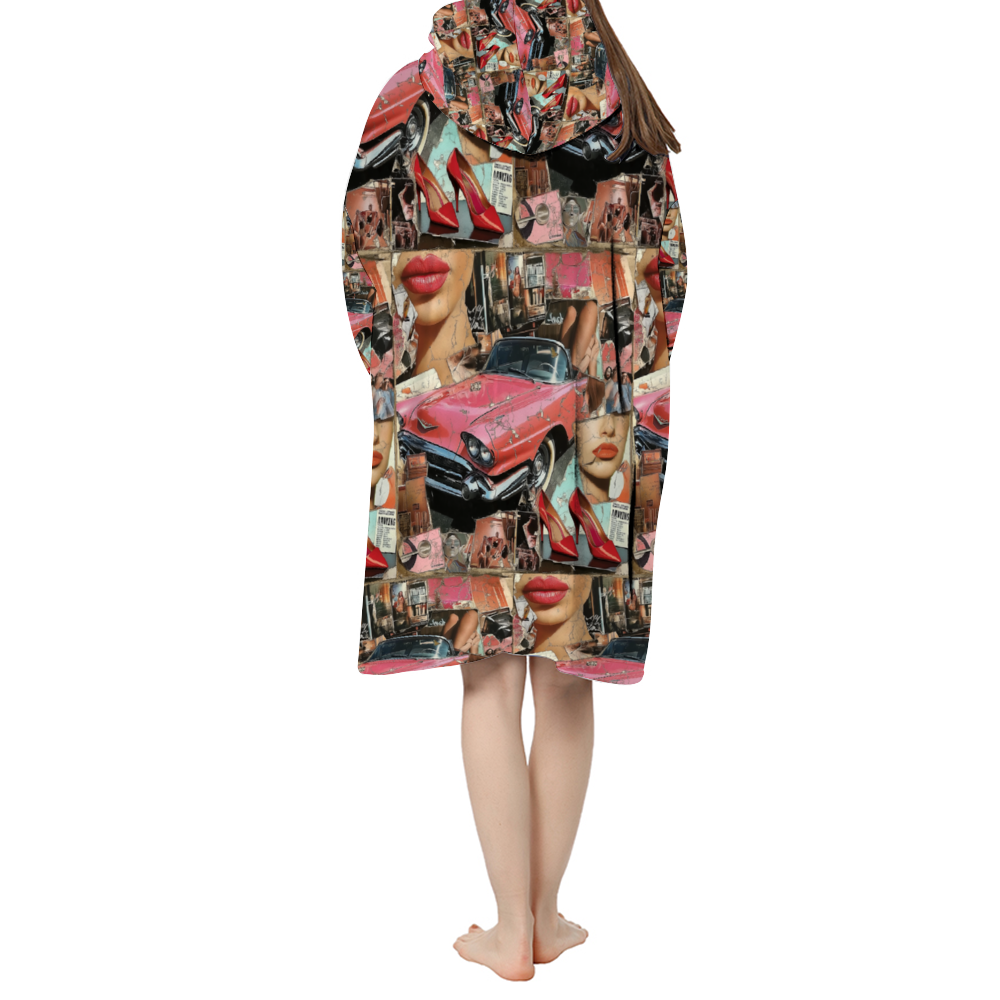 Girl Power Pullover  Long Hoodie Pajamas