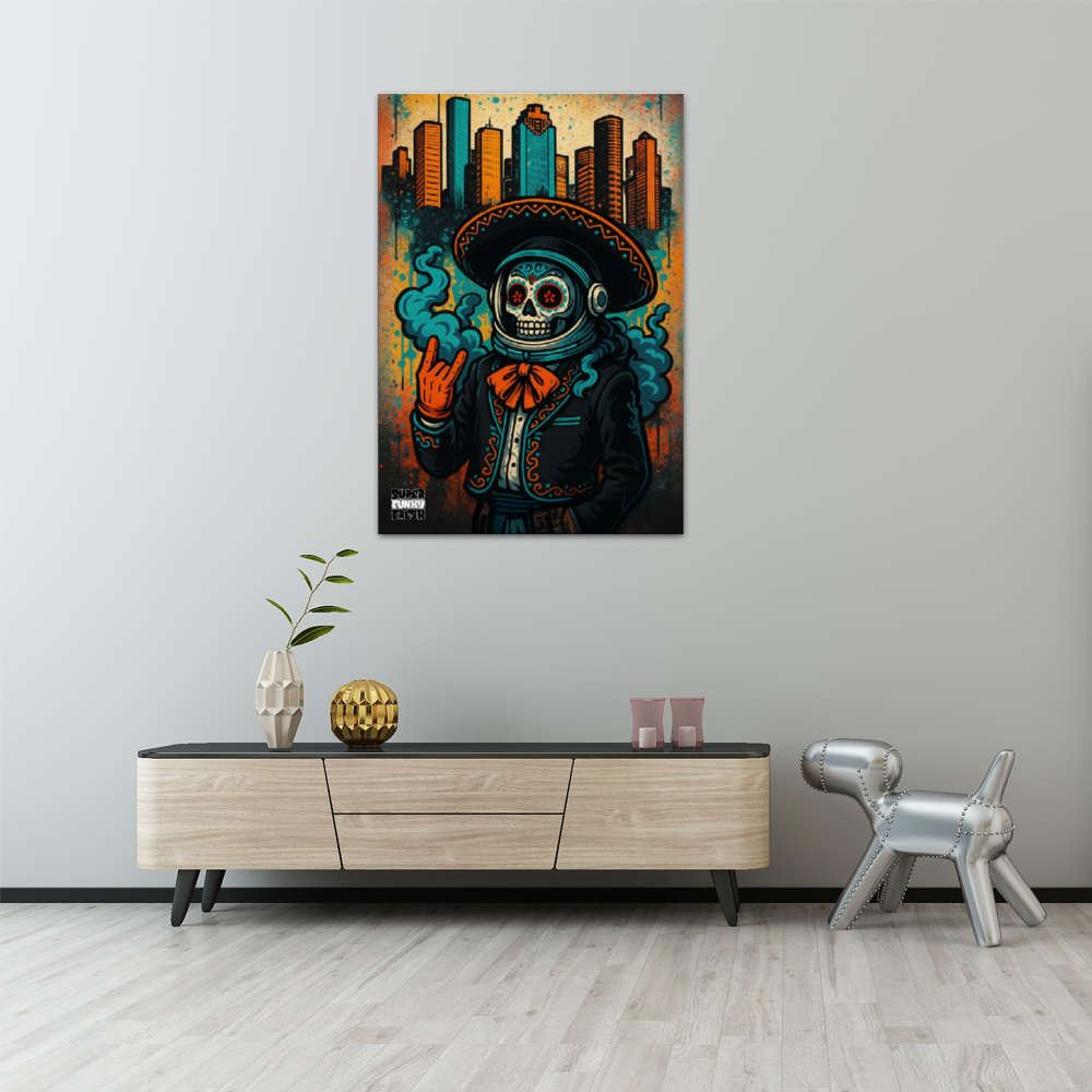Mariachi Canvas Print Wooden Inner Framed 22" x 31"