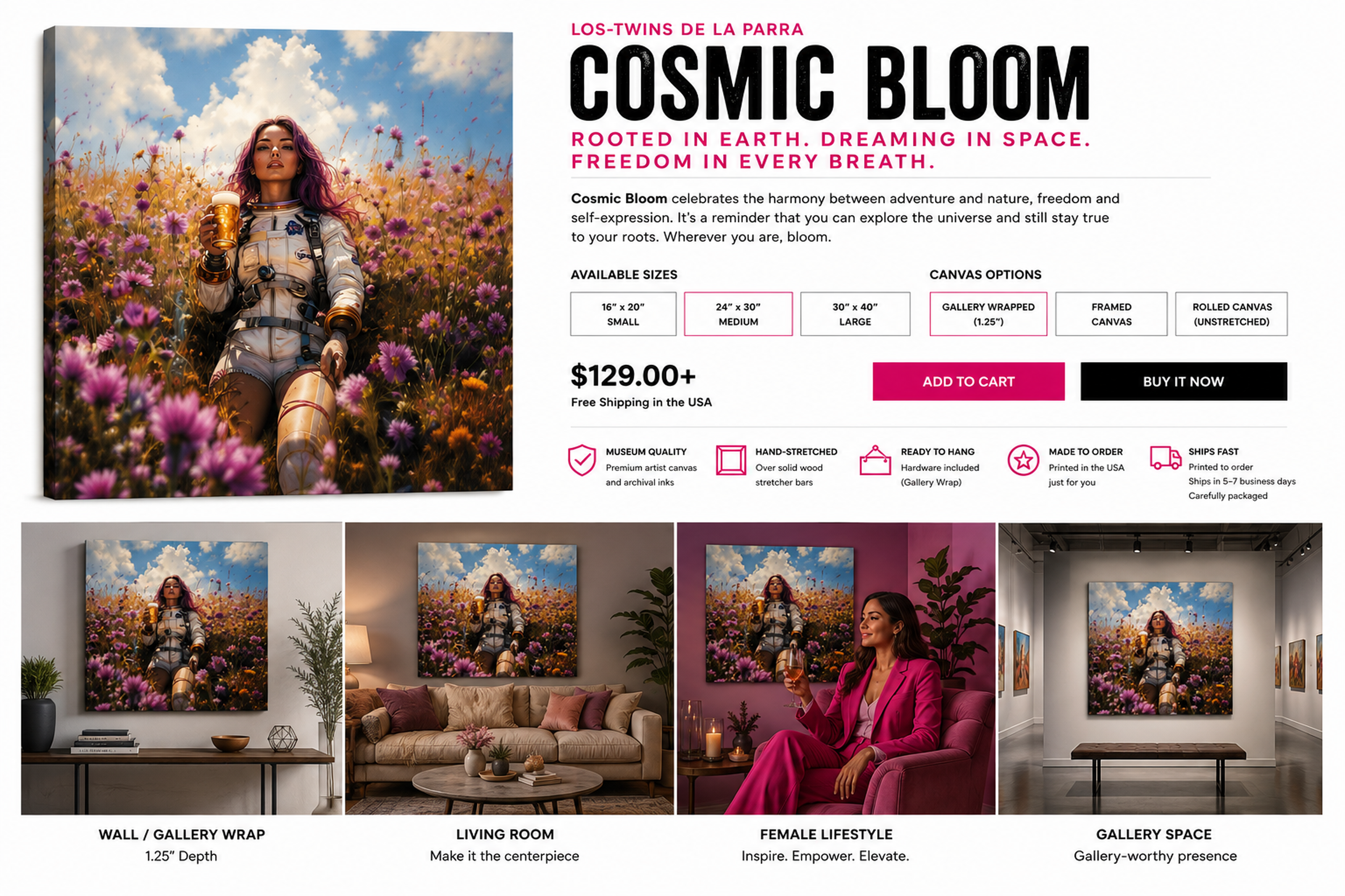 Cosmic Bloom “Rooted in Earth. Dreaming in Space. Freedom in Every Breath.”