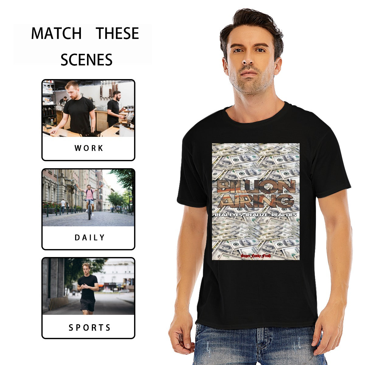 Billionairing  Short Sleeve T-shirt | 180GSM Cotton (DTF)