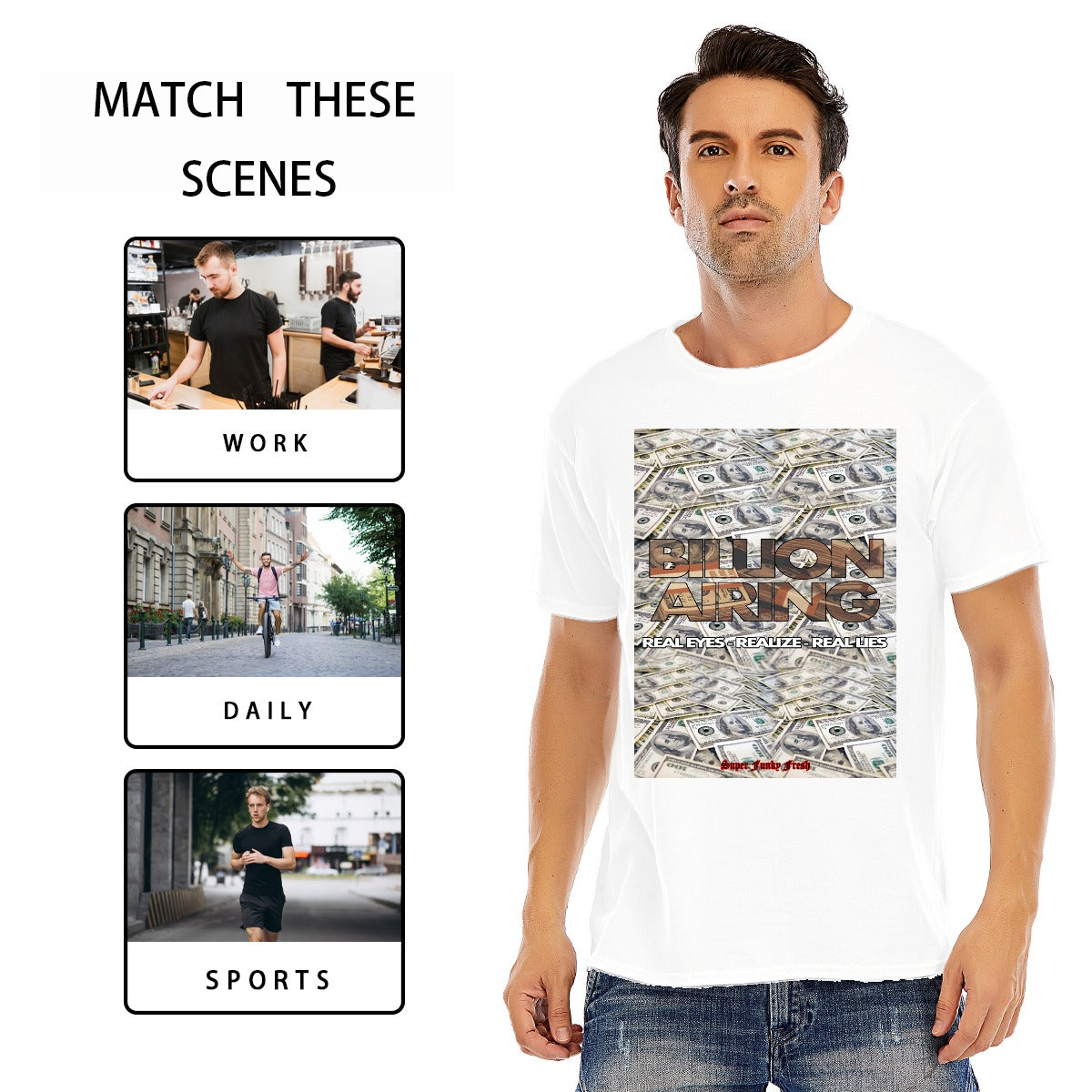 Billionairing  Short Sleeve T-shirt | 180GSM Cotton (DTF)