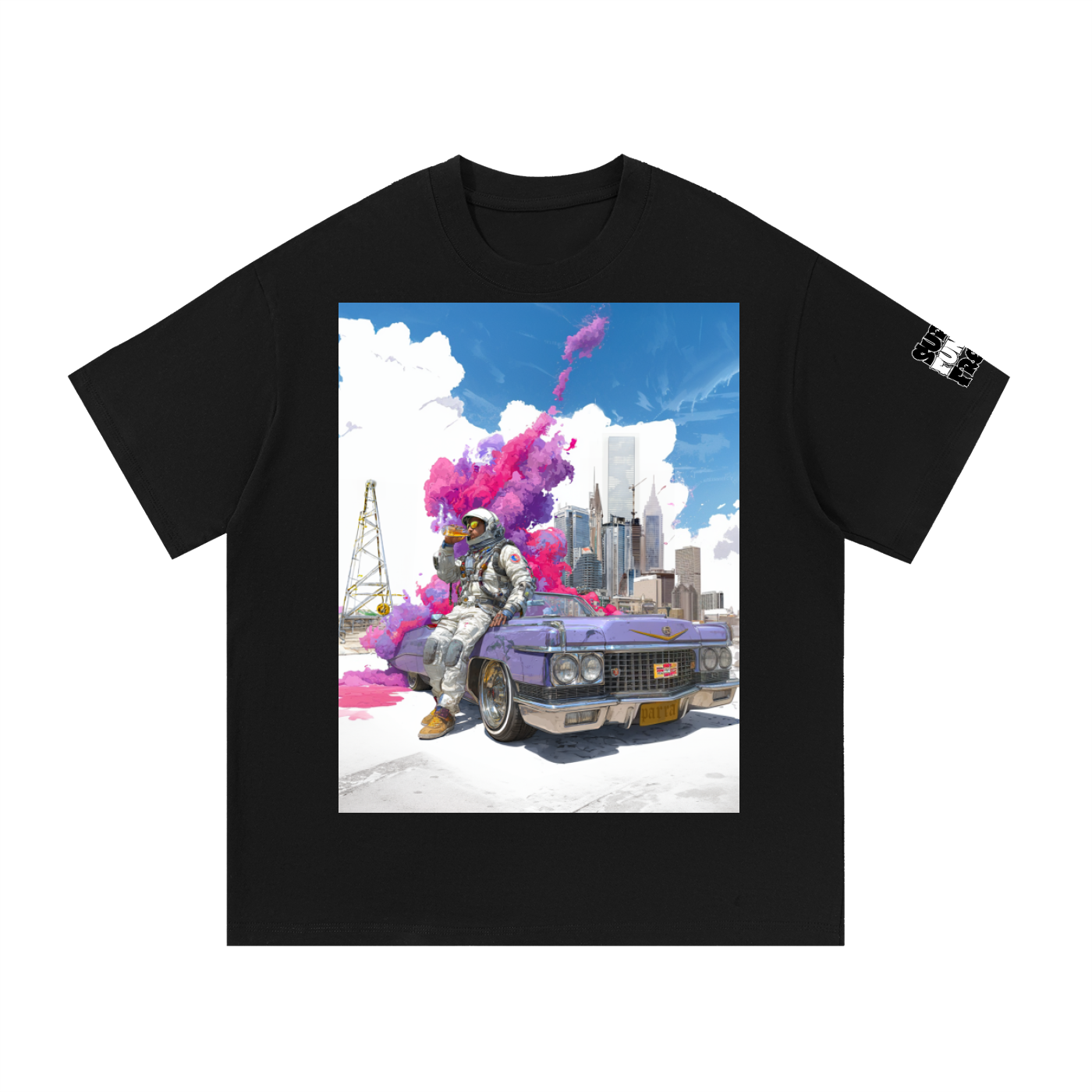 Space Man Houston Cotton T-Shirt