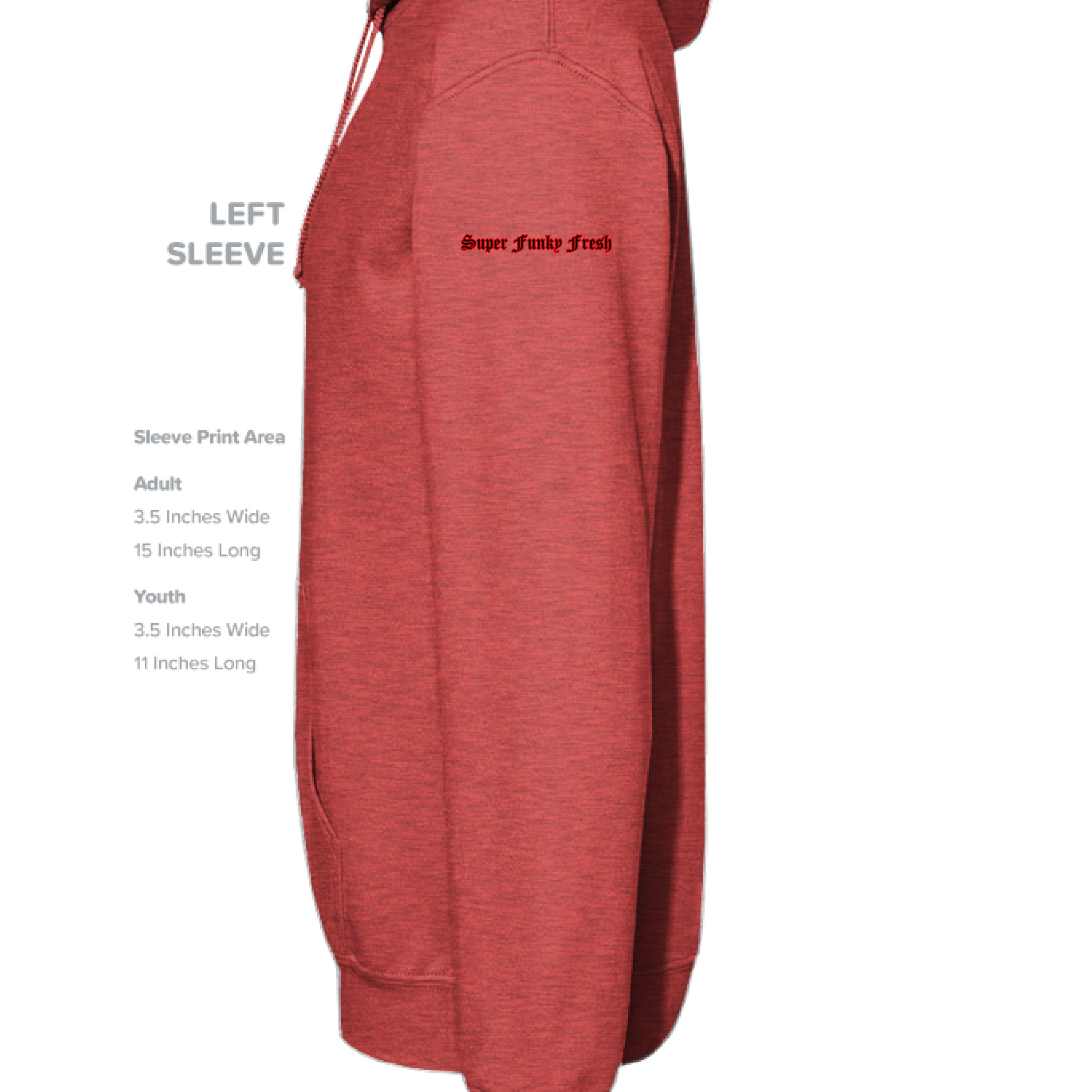 VINTAGE HTH RED - SLEEVE_LEFT