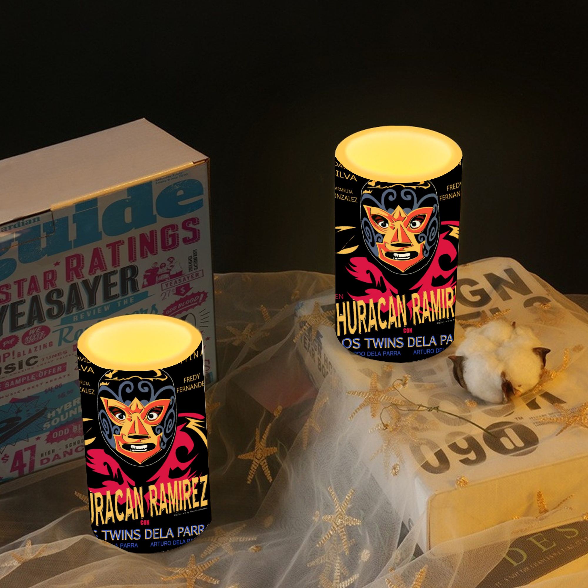 [No Battery] Huracan Ramirez Flameless Candles with Remote Candle-shaped lamps