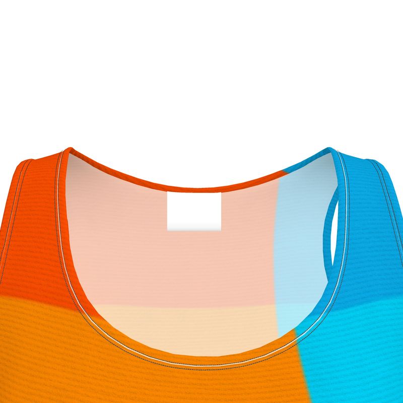 City Sunset Skater Dress