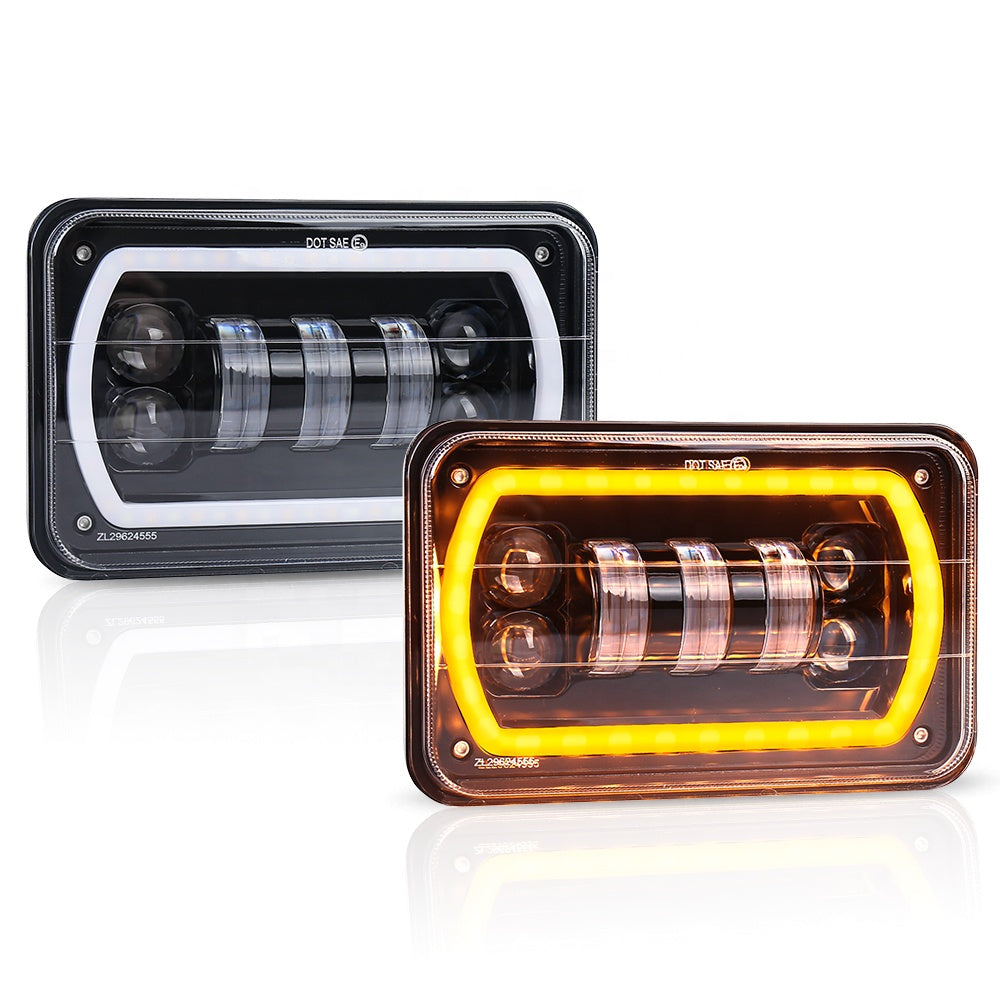 OVOVS Newest 55w Angel Eyes DRL Turning Light Truck 4X6