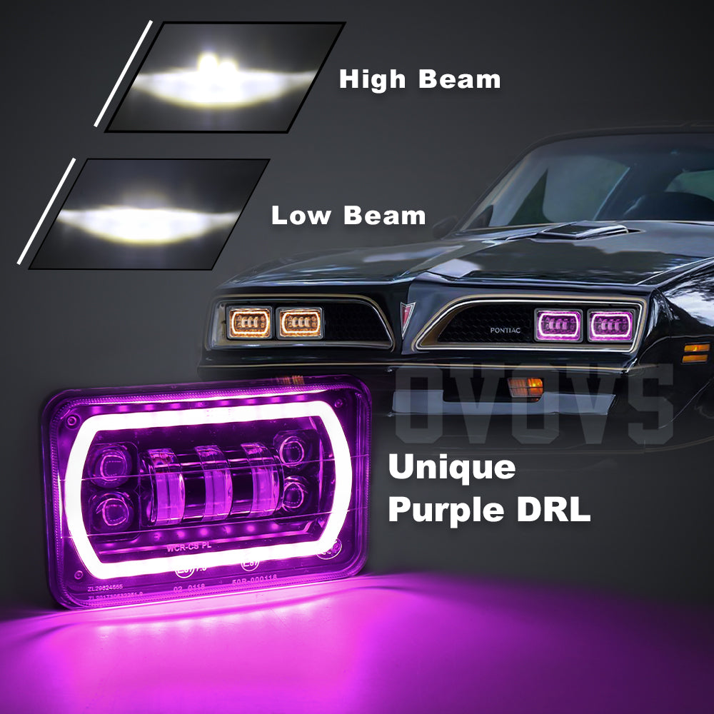 OVOVS Newest 55w Angel Eyes DRL Turning Light Truck 4X6