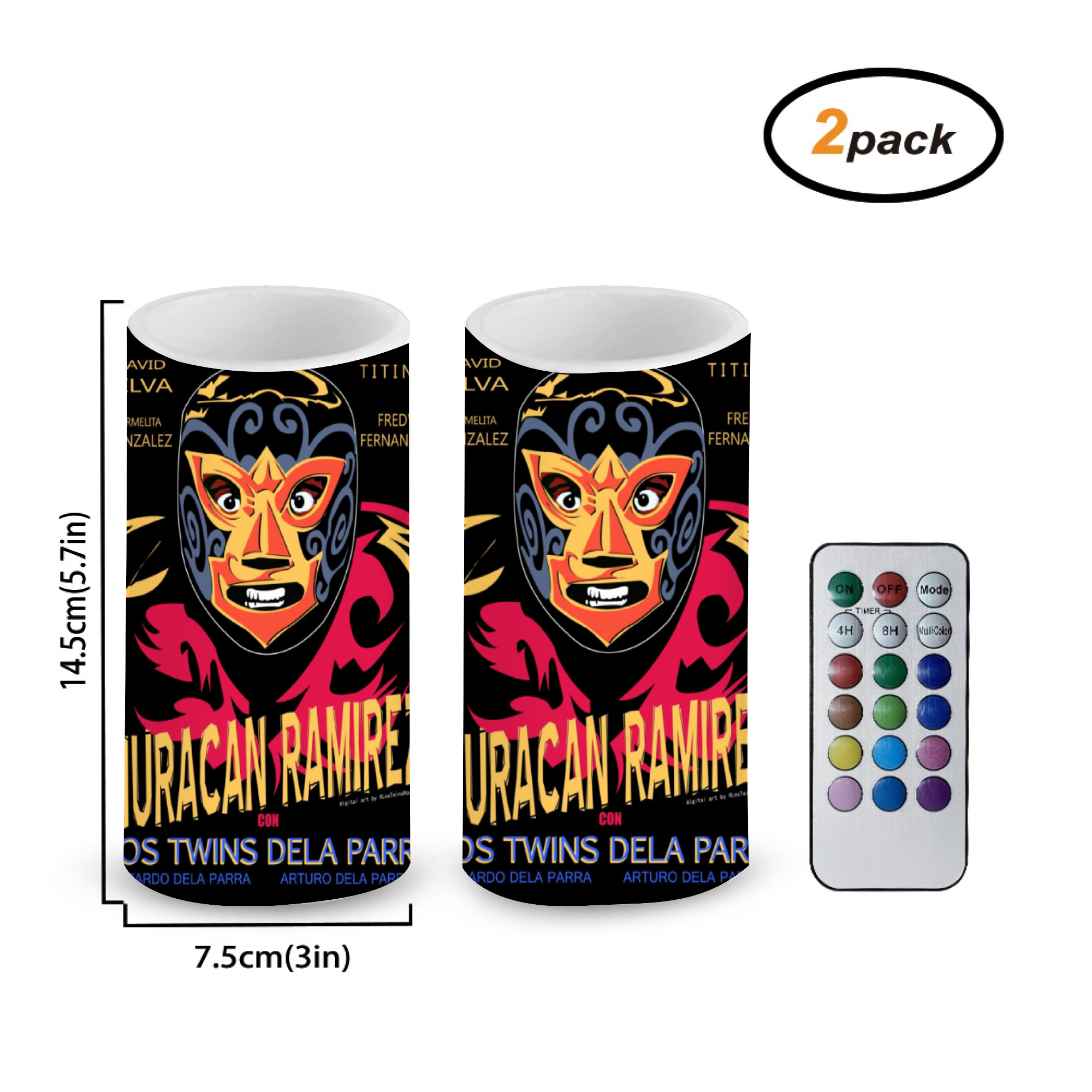 [No Battery] Huracan Ramirez Flameless Candles with Remote Candle-shaped lamps