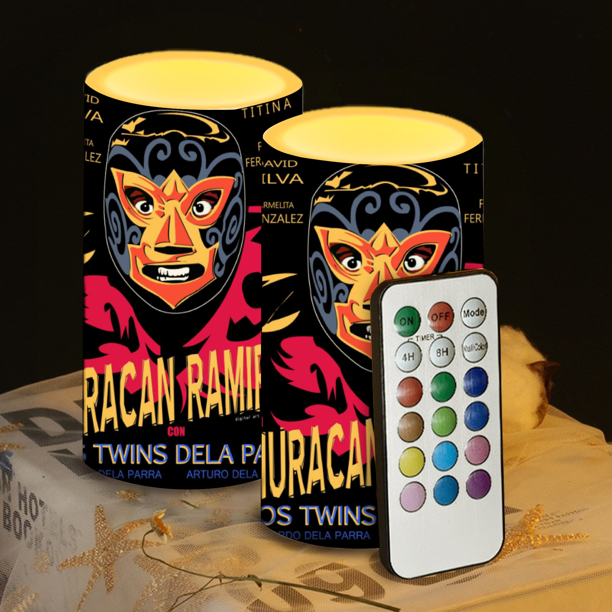 [No Battery] Huracan Ramirez Flameless Candles with Remote Candle-shaped lamps