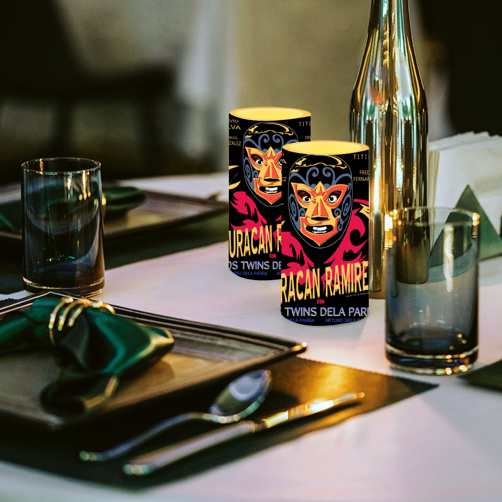 [No Battery] Huracan Ramirez Flameless Candles with Remote Candle-shaped lamps